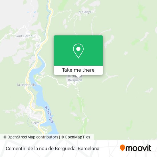 Cementiri de la nou de Berguedà map