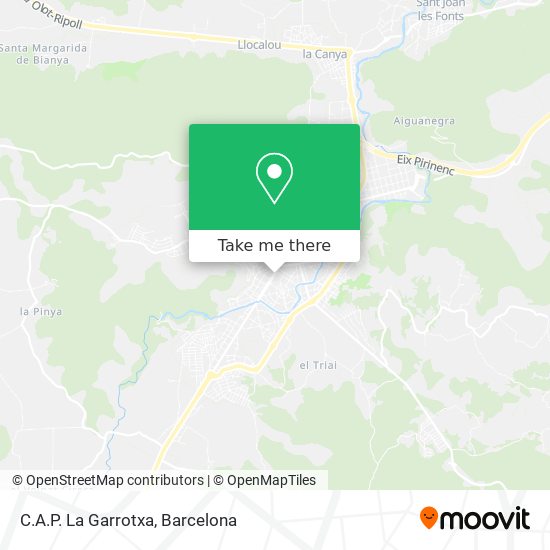 C.A.P. La Garrotxa map