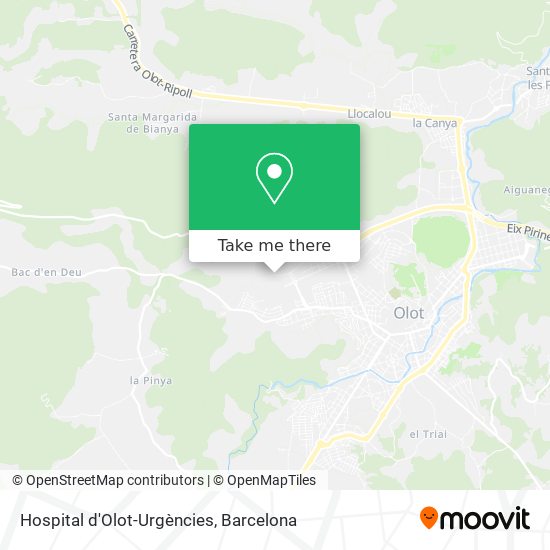 Hospital d'Olot-Urgències map