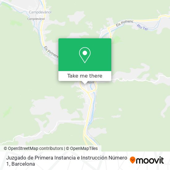 Juzgado de Primera Instancia e Instrucción Número 1 map