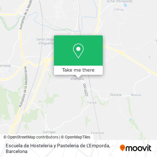 Escuela de Hosteleria y Pasteleria de L'Emporda map