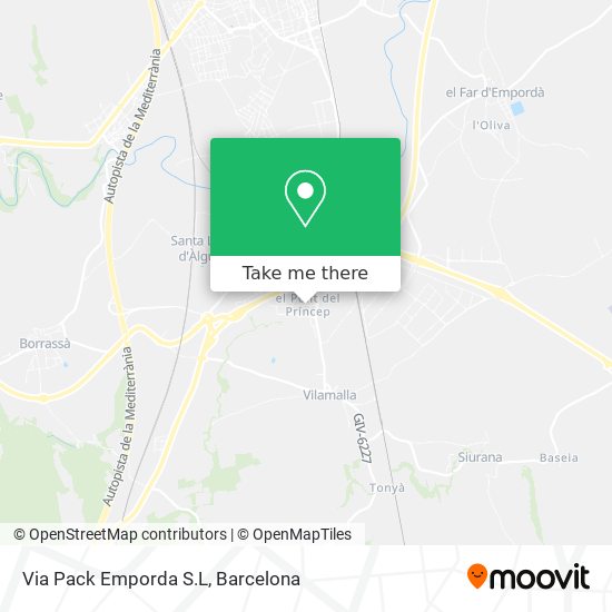 Via Pack Emporda S.L map