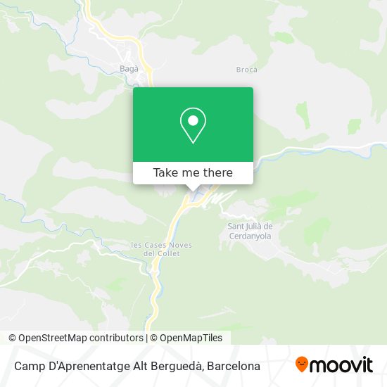Camp D'Aprenentatge Alt Berguedà map