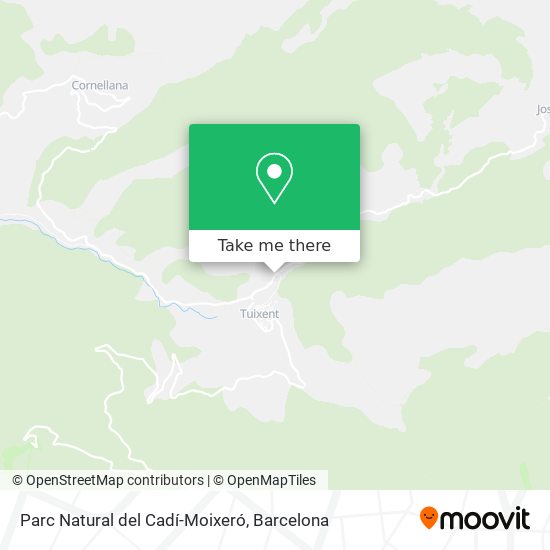 Parc Natural del Cadí-Moixeró map