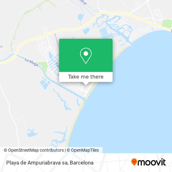 Playa de Ampuriabrava sa map