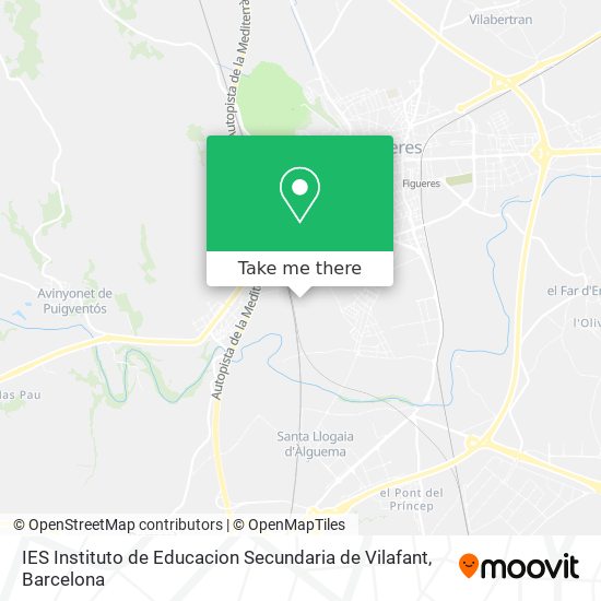 IES Instituto de Educacion Secundaria de Vilafant map