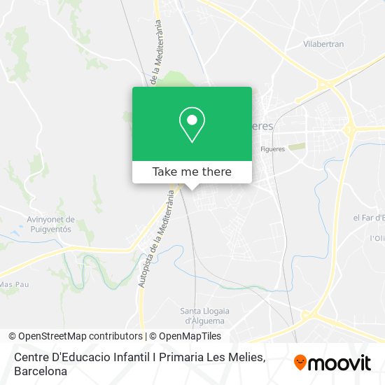 Centre D'Educacio Infantil I Primaria Les Melies map