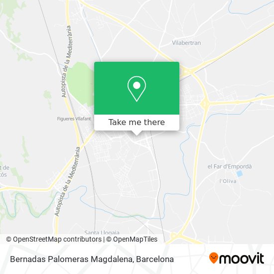 Bernadas Palomeras Magdalena map