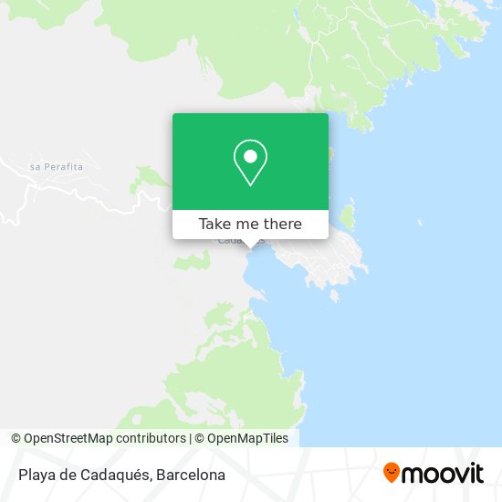 Playa de Cadaqués map