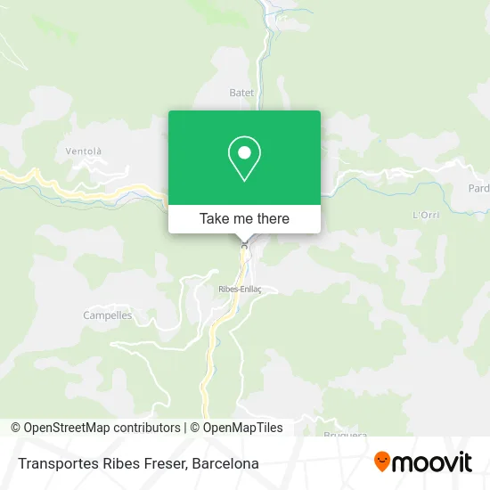 Transportes Ribes Freser map