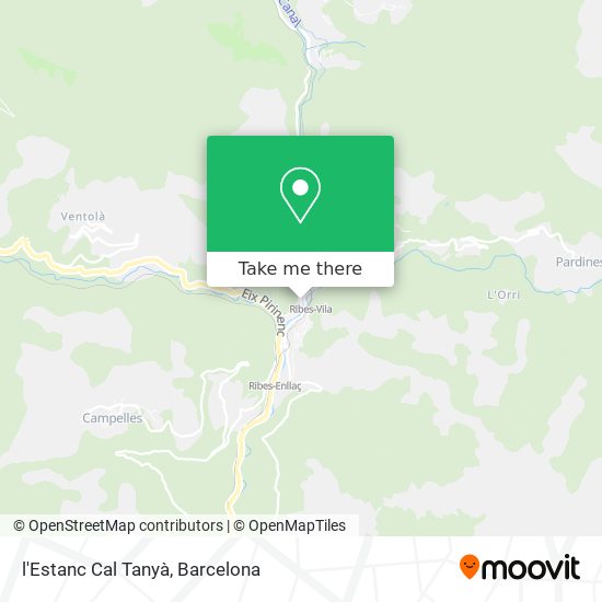 l'Estanc Cal Tanyà map