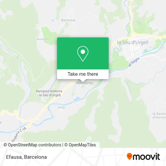 Efausa map
