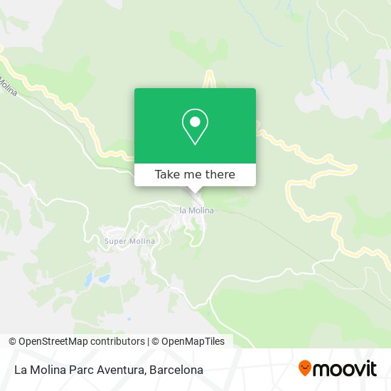 La Molina Parc Aventura map