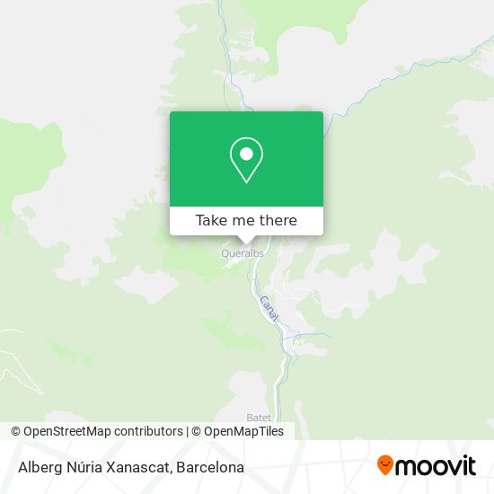 Alberg Núria Xanascat map