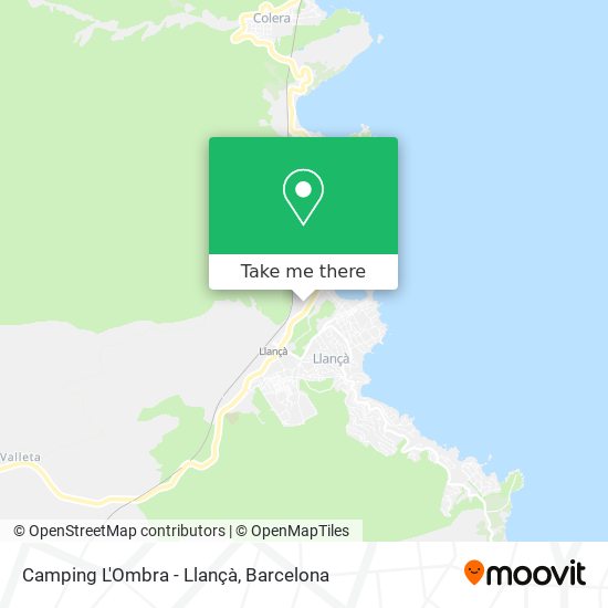 Camping L'Ombra - Llançà map