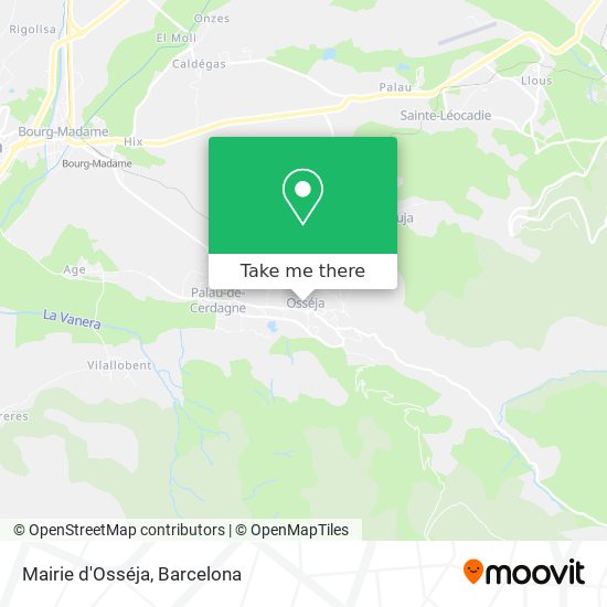 Mairie d'Osséja map
