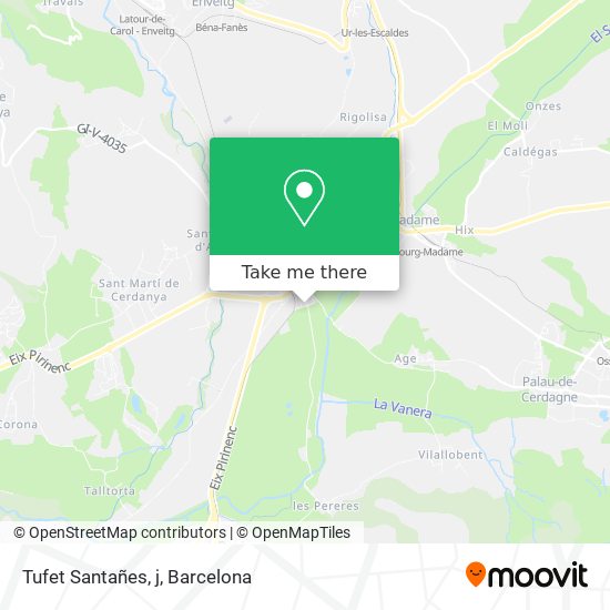 Tufet Santañes, j map