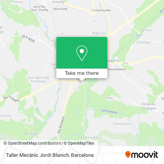 Taller Mecànic Jordi Blanich map
