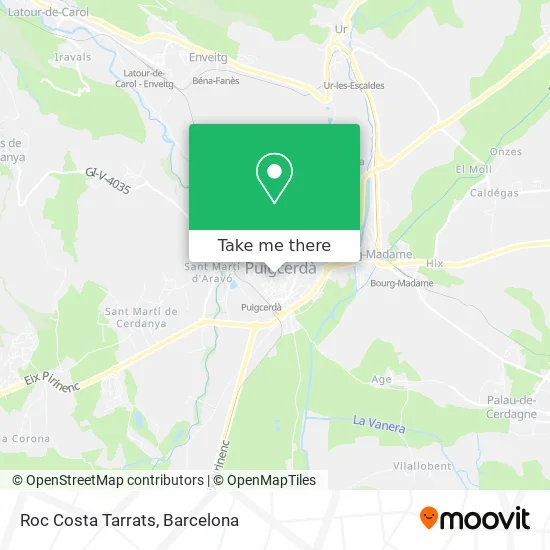 Roc Costa Tarrats map