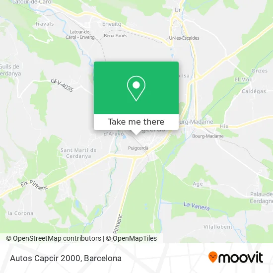 Autos Capcir 2000 map