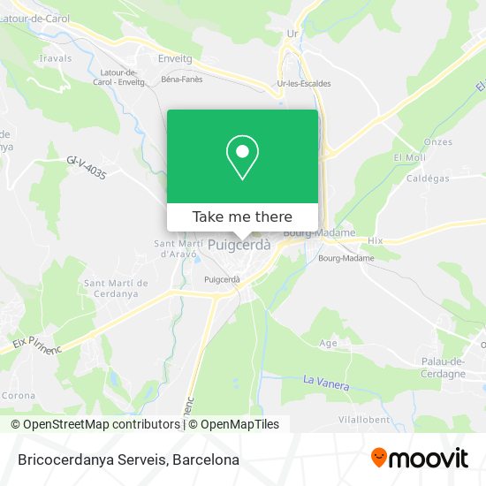 Bricocerdanya Serveis map