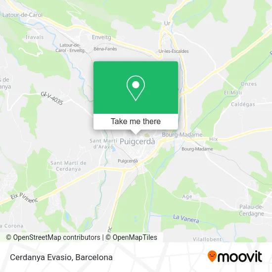 Cerdanya Evasio map
