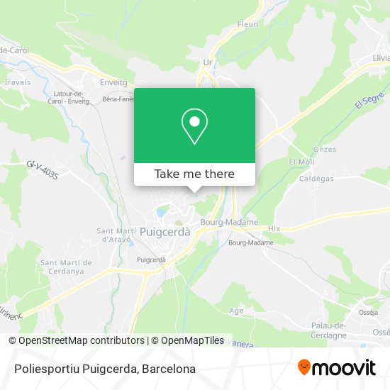 mapa Poliesportiu Puigcerda