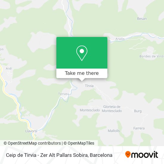 Ceip de Tirvia - Zer Alt Pallars Sobira map