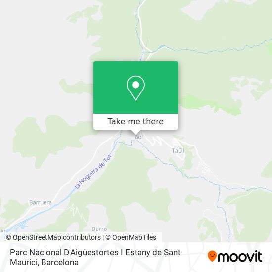 Parc Nacional D'Aigüestortes I Estany de Sant Maurici map