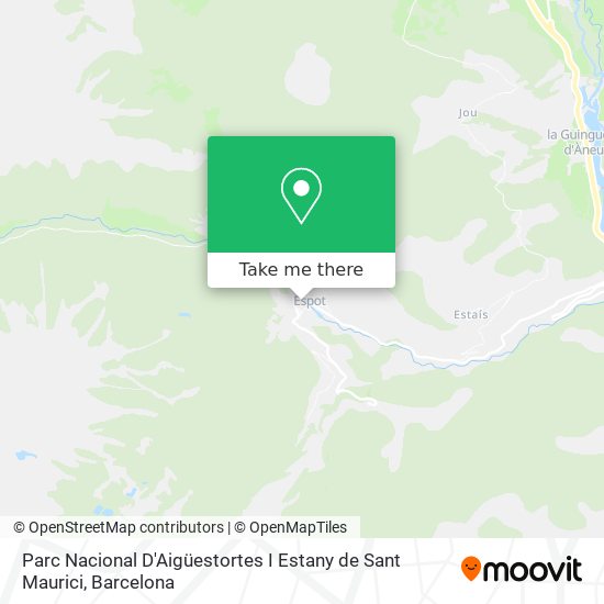 Parc Nacional D'Aigüestortes I Estany de Sant Maurici map