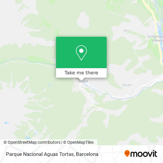 Parque Nacional Aguas Tortas map