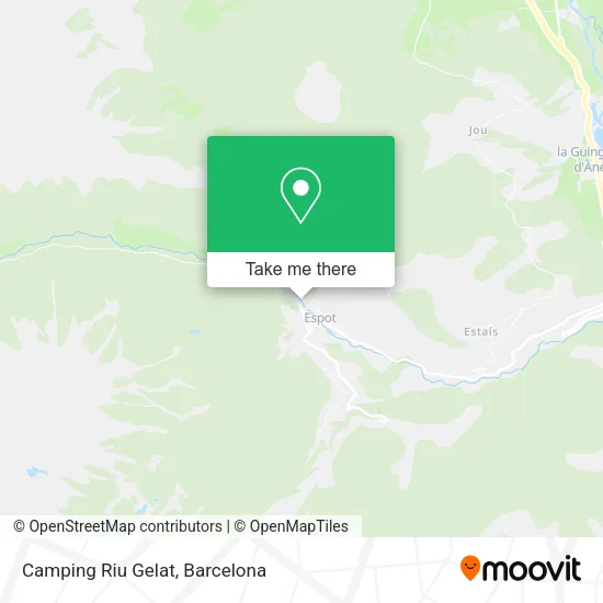 Camping Riu Gelat map