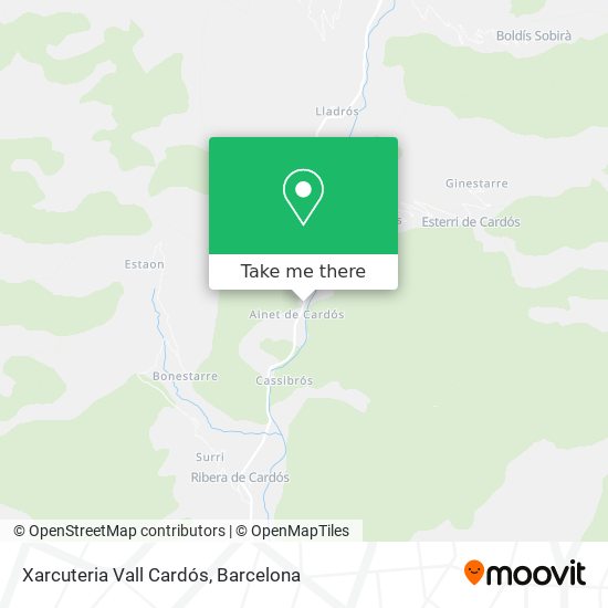 Xarcuteria Vall Cardós map