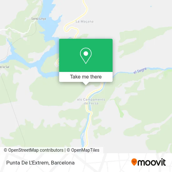 Punta De L'Extrem map