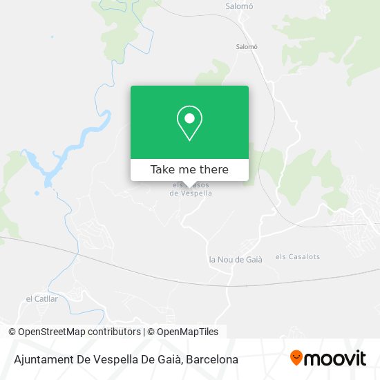 Ajuntament De Vespella De Gaià map