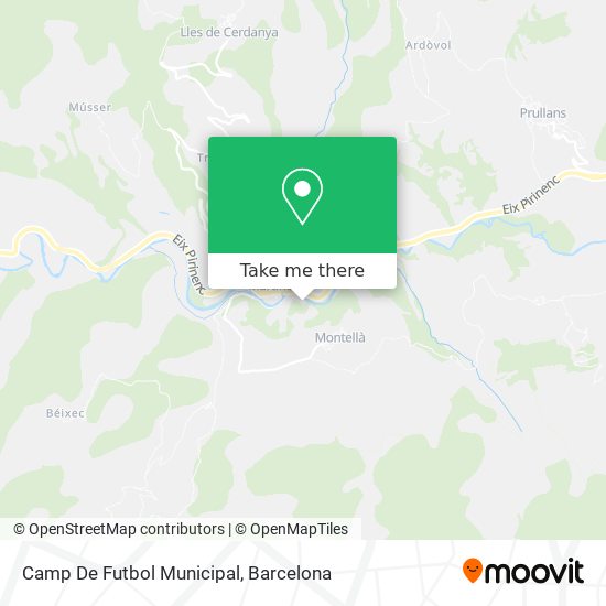 Camp De Futbol Municipal map