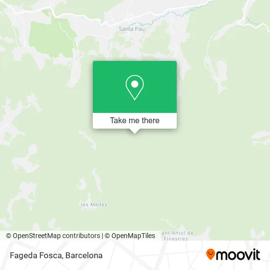 Fageda Fosca map