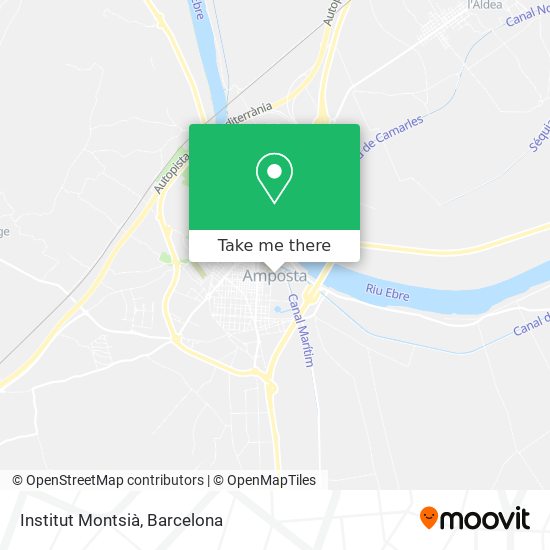 Institut Montsià map