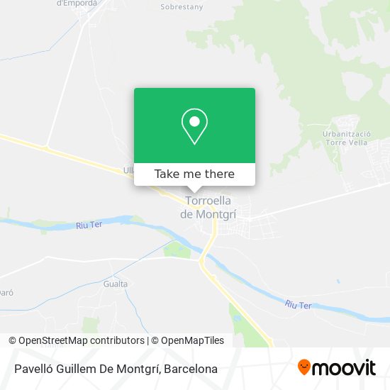 Pavelló Guillem De Montgrí map