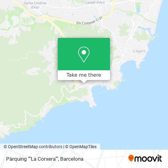 Pàrquing ""La Corxera"" map