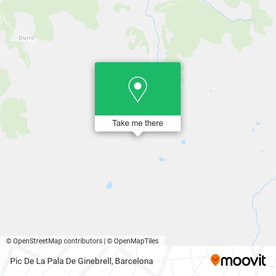 Pic De La Pala De Ginebrell map