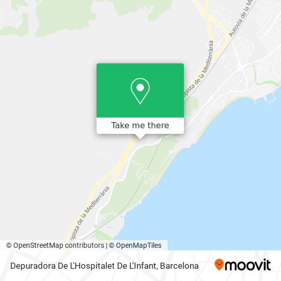 Depuradora De L'Hospitalet De L'Infant map