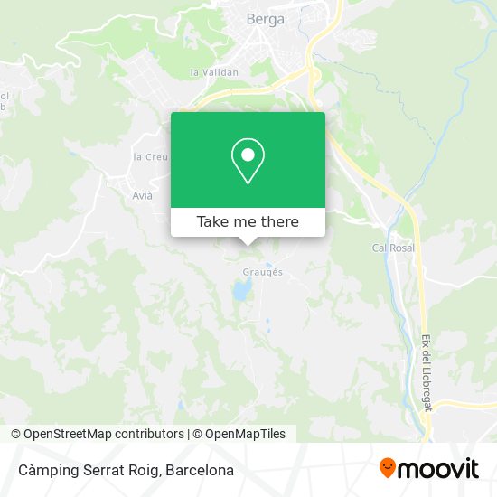 Càmping Serrat Roig map