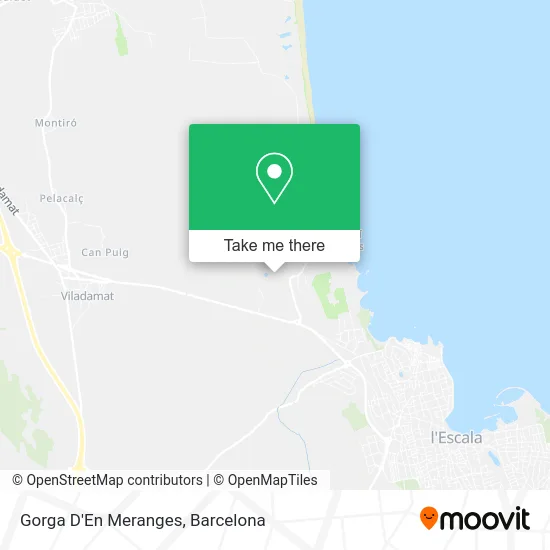 Gorga D'En Meranges map