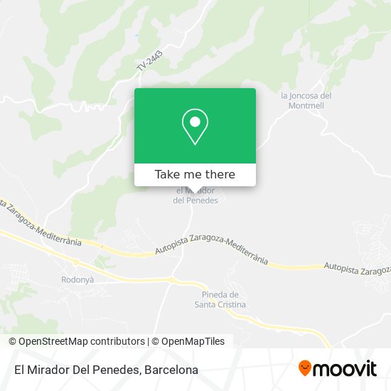 El Mirador Del Penedes map