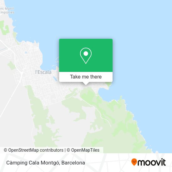 Càmping Cala Montgó map