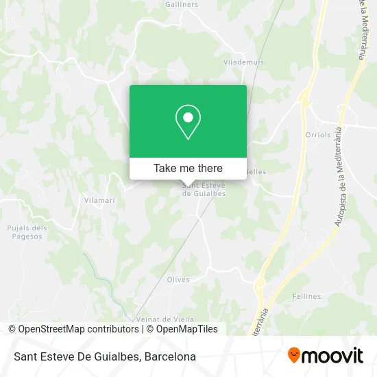 mapa Sant Esteve De Guialbes