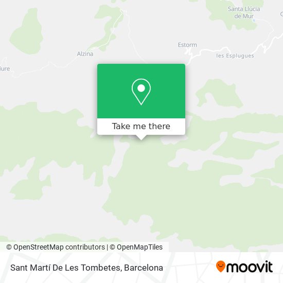 Sant Martí De Les Tombetes map