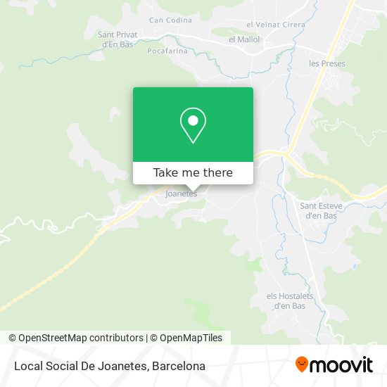 Local Social De Joanetes map