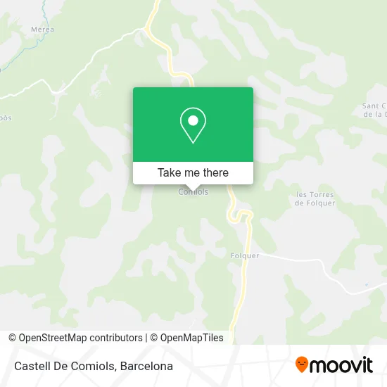 Castell De Comiols map